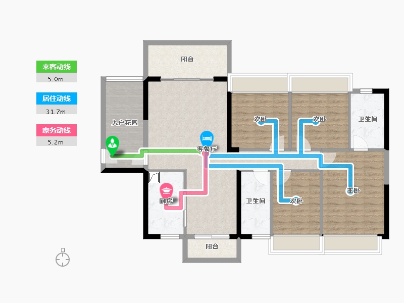 广东省-江门市-越秀•星汇名庭-113.38-户型库-动静线