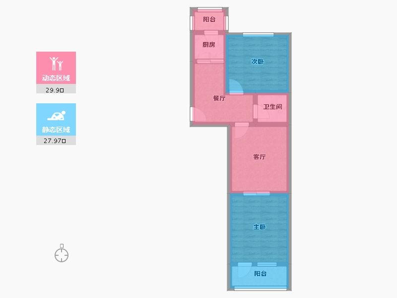 北京-北京市-北城根小区-50.00-户型库-动静分区