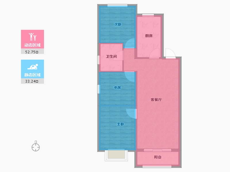 河北省-廊坊市-映园春晓-77.44-户型库-动静分区