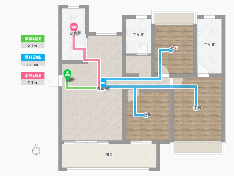 河南省-平顶山市-东湖新城一期-96.00-户型库-动静线