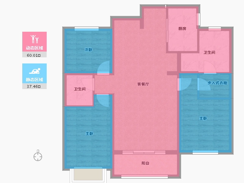 山东省-聊城市-凤凰颐和绿洲-97.00-户型库-动静分区