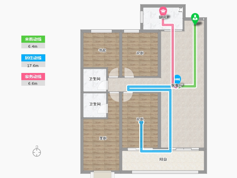 山西省-忻州市-学府雅苑-115.12-户型库-动静线