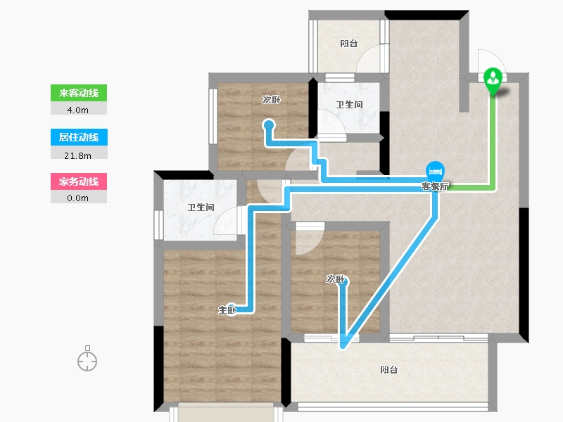 贵州省-六盘水市-水城麒龙香山美域-78.77-户型库-动静线