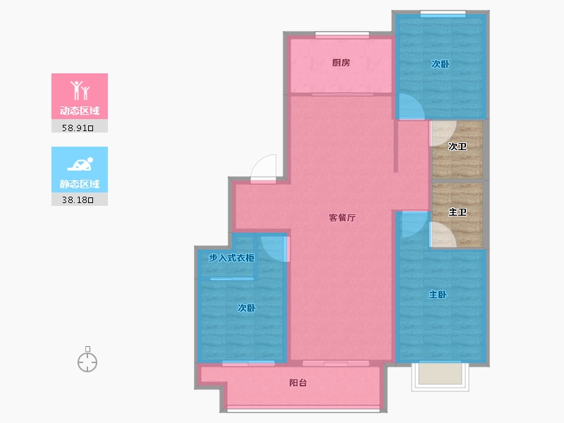 河北省-廊坊市-映园春晓-95.09-户型库-动静分区