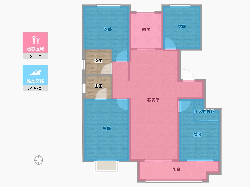 河北省-廊坊市-映园春晓-109.68-户型库-动静分区