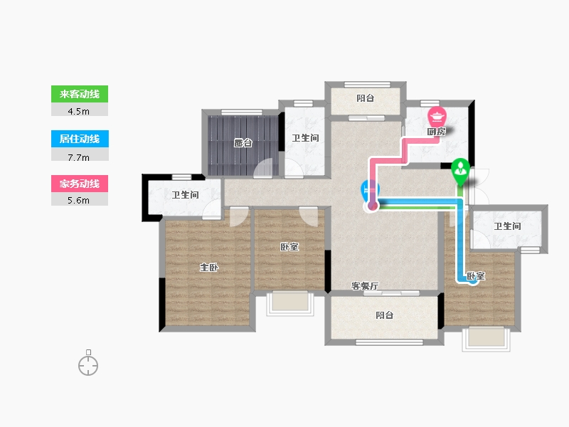 广东省-江门市-新城·博富领会国际-113.23-户型库-动静线