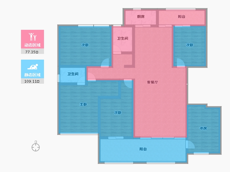 贵州省-六盘水市-九方城市公园-167.89-户型库-动静分区