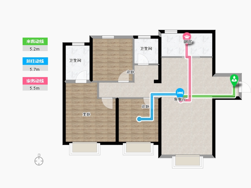 新疆维吾尔自治区-乌鲁木齐市-乌鲁木齐建业世和府-101.86-户型库-动静线