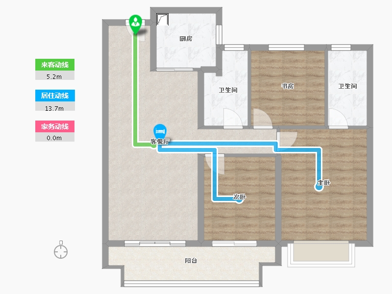 安徽省-芜湖市-祥生江南府-92.00-户型库-动静线