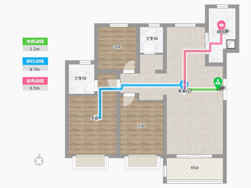 陕西省-咸阳市-城市之光-92.01-户型库-动静线