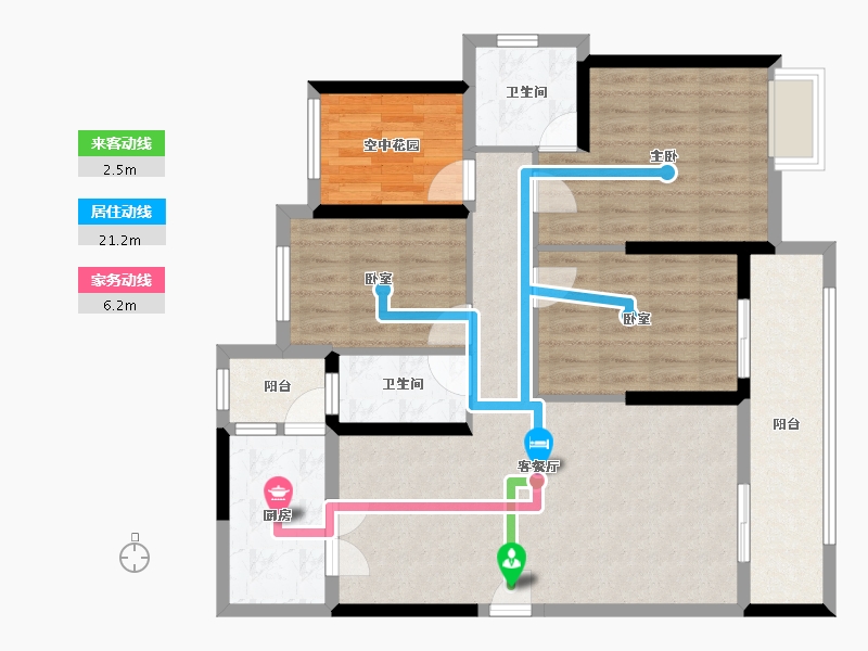 广东省-江门市-印象海伦湾-99.31-户型库-动静线