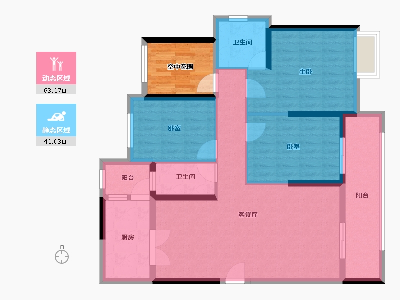 广东省-江门市-印象海伦湾-99.31-户型库-动静分区