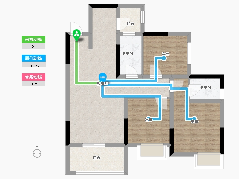 广西壮族自治区-桂林市-顺祥府-72.43-户型库-动静线