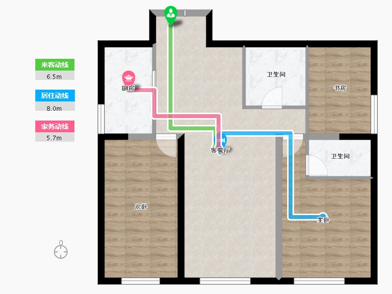 山西省-忻州市-御龙庭-90.21-户型库-动静线