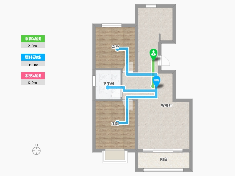 山西省-忻州市-​阳光丽景-65.63-户型库-动静线