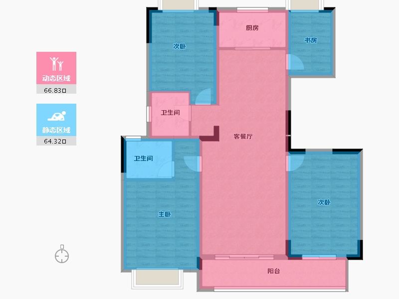 河南省-平顶山市-汝州祥诚公园首府-118.45-户型库-动静分区