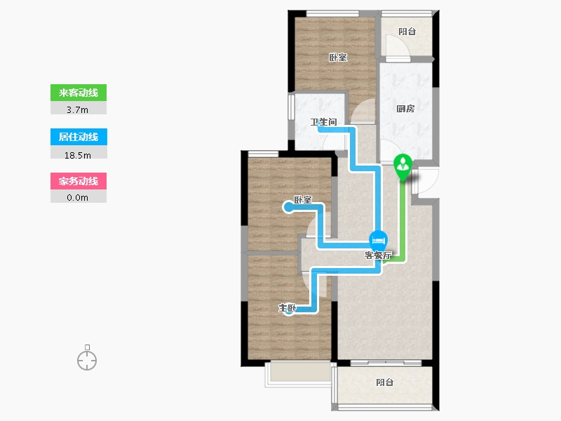 河南省-漯河市-恒大名都-88.01-户型库-动静线