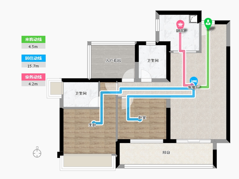 广东省-韶关市-保利大都会-76.67-户型库-动静线