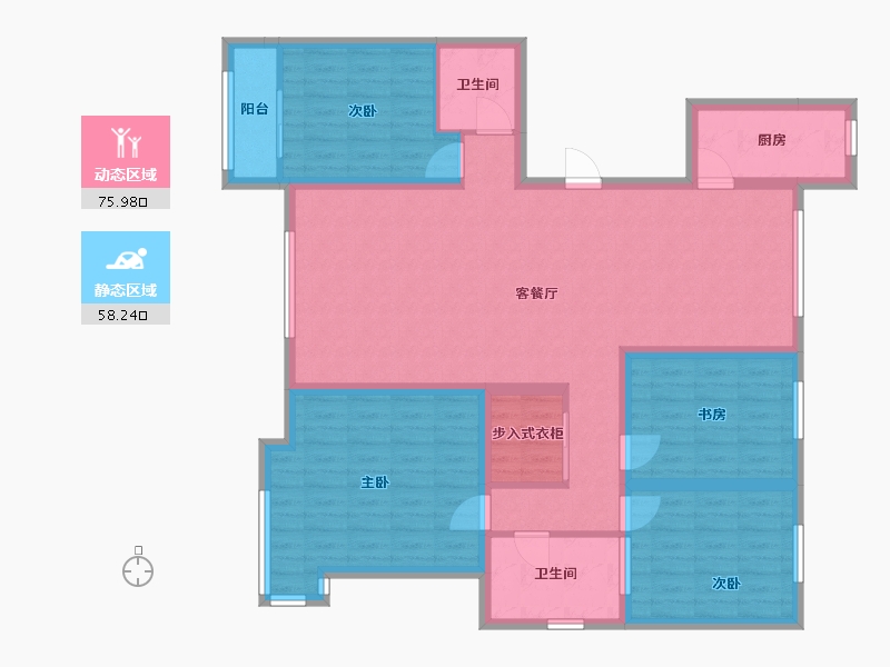 河北省-沧州市-天成名著一期-165.00-户型库-动静分区