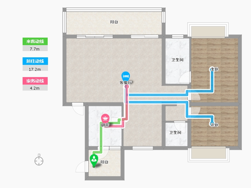 香港特别行政区-东区-攀枝花曲江新鸥鹏教育城-96.32-户型库-动静线