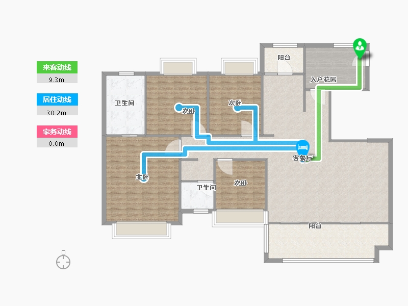 四川省-成都市-鹭湖宫-160.00-户型库-动静线