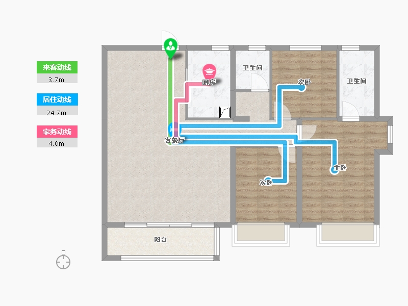 山东省-济南市-保利天禧二期-113.00-户型库-动静线