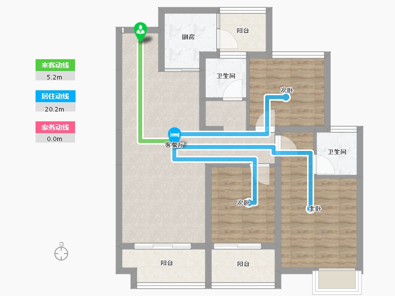 湖南省-怀化市-恒辉今典佳苑-82.71-户型库-动静线