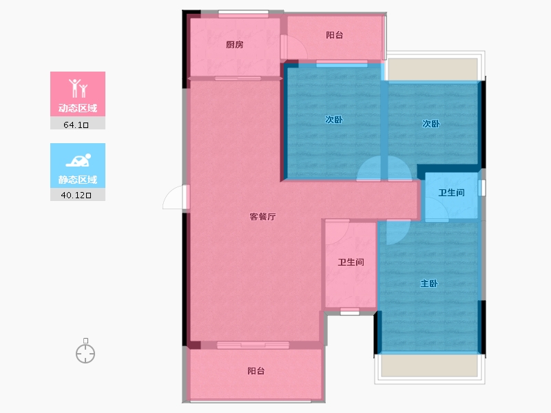 贵州省-毕节市-金富高铁嘉和城-94.12-户型库-动静分区