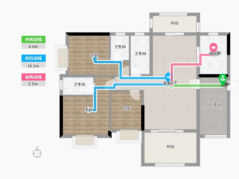 广东省-江门市-御凯名都-108.00-户型库-动静线