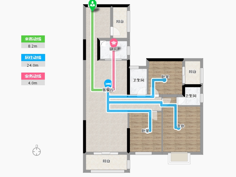 贵州省-毕节市-阳光海岸-107.00-户型库-动静线