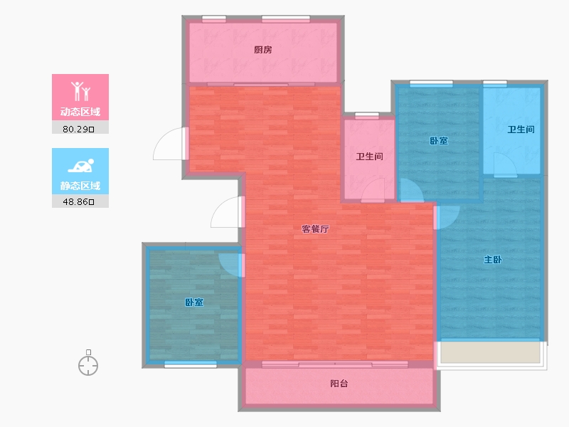 浙江省-湖州市-保利堂悦-119.12-户型库-动静分区