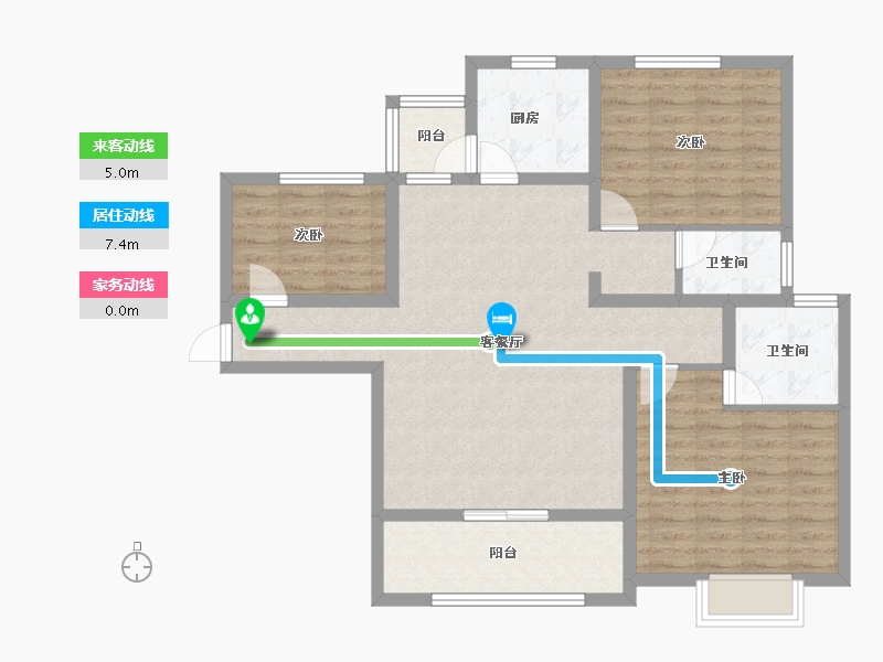 河南省-安阳市-旺龙荣盛华府-98.20-户型库-动静线