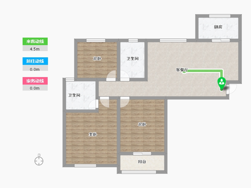 河南省-安阳市-旺龙荣盛华府-102.00-户型库-动静线