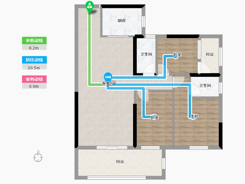 广东省-惠州市-华林苑-93.00-户型库-动静线