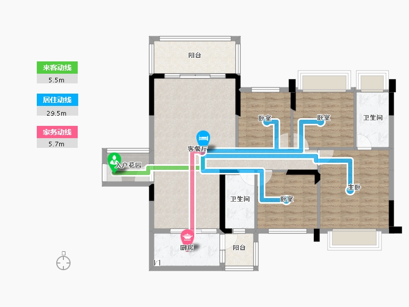 广东省-韶关市-南雄大福国际名城-101.94-户型库-动静线