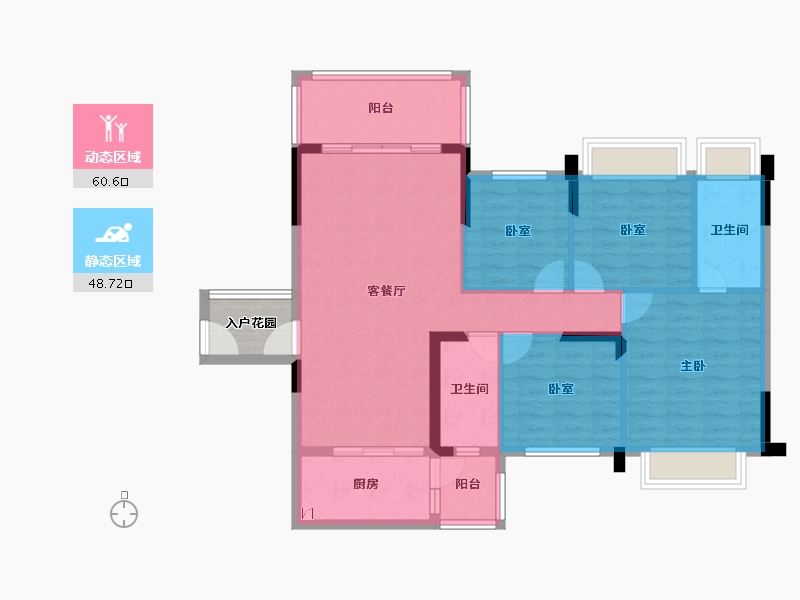 广东省-韶关市-南雄大福国际名城-101.94-户型库-动静分区