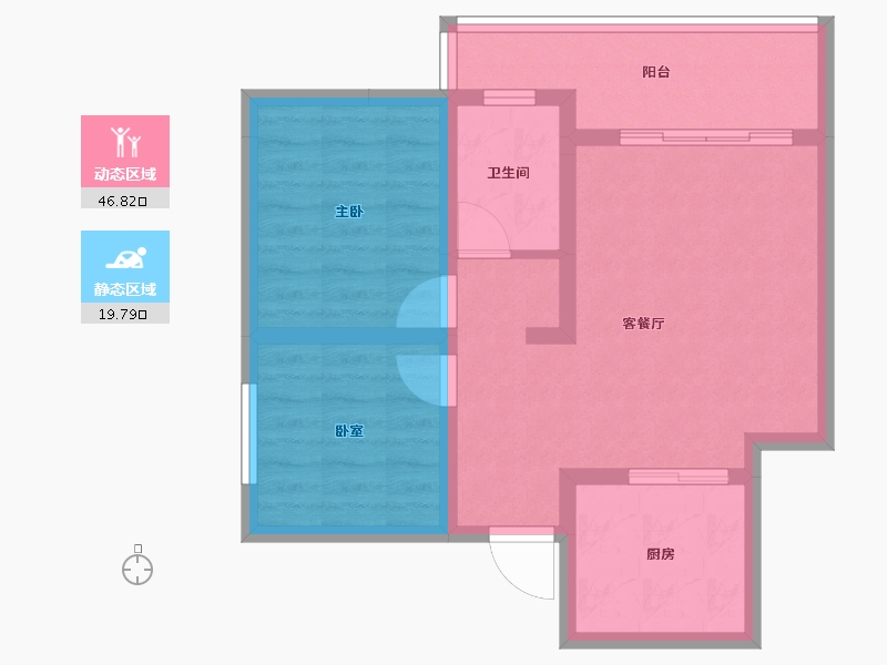 贵州省-黔南布依族苗族自治州-匀上香格里拉-58.58-户型库-动静分区