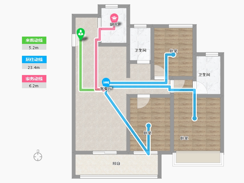 湖北省-鄂州市-金地城与城艺境-92.01-户型库-动静线