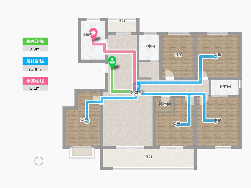 安徽省-池州市-伊美·城市首府-139.52-户型库-动静线