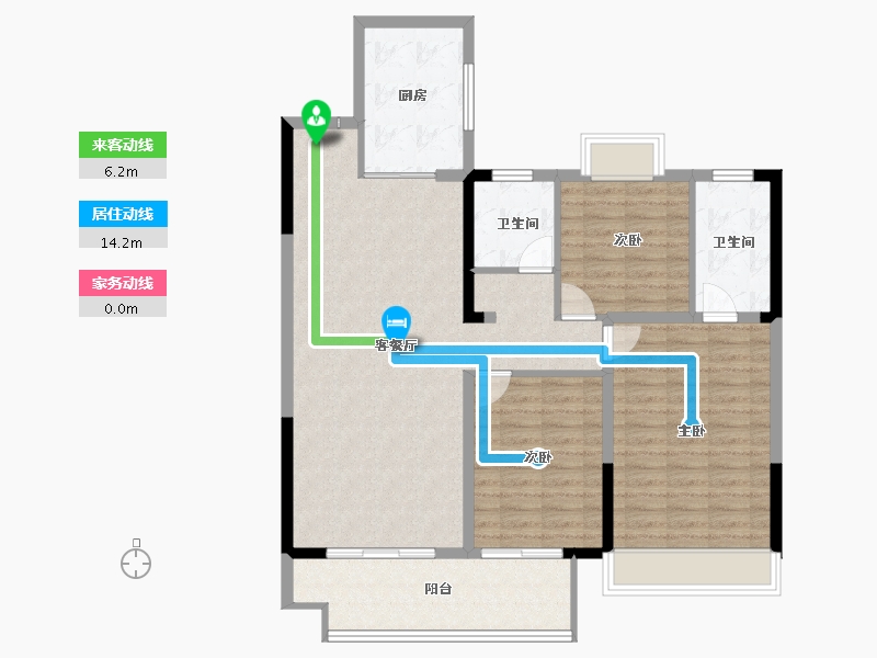 河南省-平顶山市-鲁大地领创府-108.02-户型库-动静线