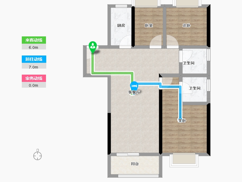 湖北省-鄂州市-融创澜岸大观-84.01-户型库-动静线