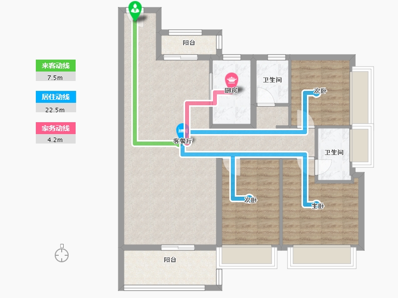 广东省-揭阳市-幸福里二期-100.00-户型库-动静线