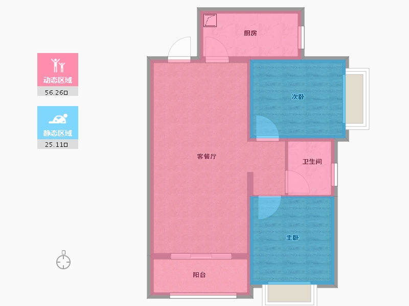 河北省-廊坊市-早安北京-72.80-户型库-动静分区