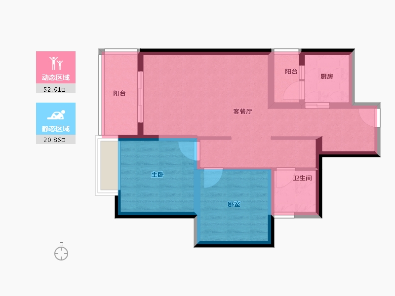 广西壮族自治区-百色市-德能盛世靖城-64.62-户型库-动静分区