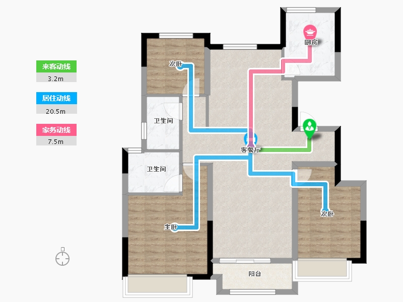 河南省-安阳市-嘉洲秀悦-97.00-户型库-动静线