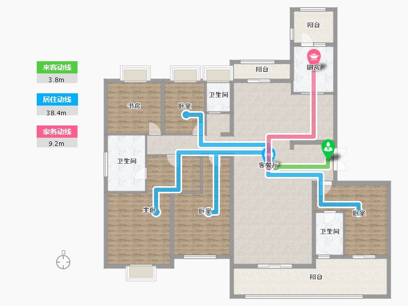 广东省-江门市-恩平碧桂园世纪城-212.95-户型库-动静线