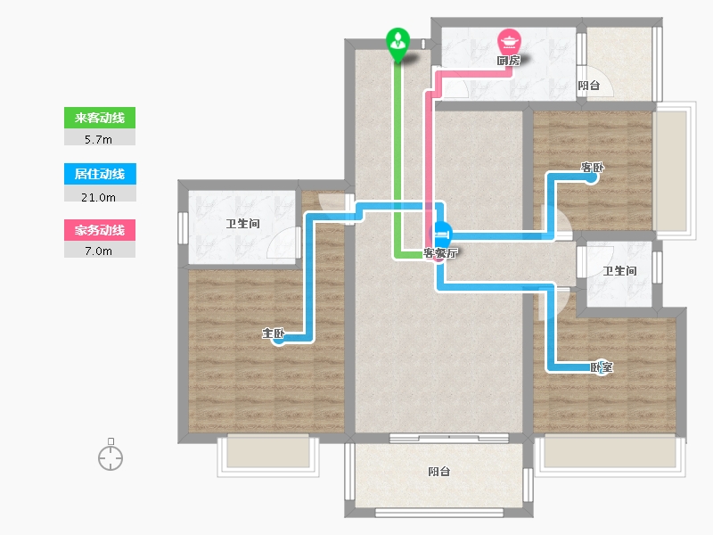 湖南省-怀化市-翰林学府-101.18-户型库-动静线