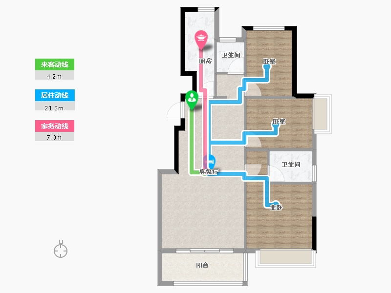 山东省-菏泽市-国璟府-94.00-户型库-动静线