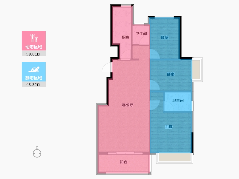 山东省-菏泽市-国璟府-94.00-户型库-动静分区