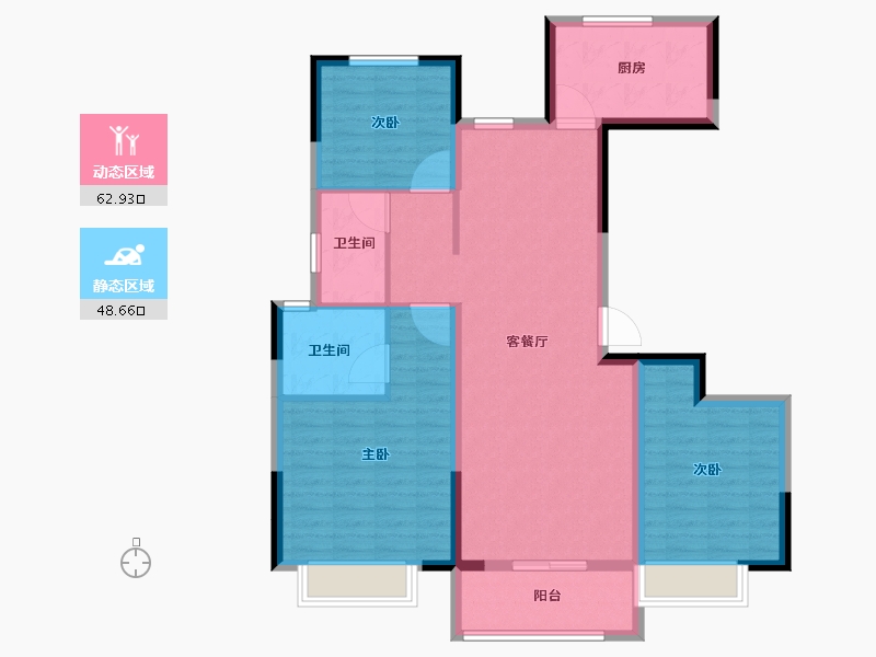 河南省-安阳市-嘉洲秀悦-100.01-户型库-动静分区